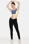 Rosaline Low Impact Sports Bra With Racer Back - Sodalite Blue — thumbnail 4